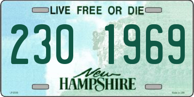 NH license plate 2301969