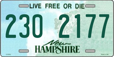 NH license plate 2302177