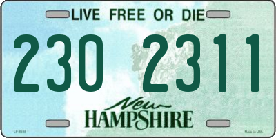 NH license plate 2302311