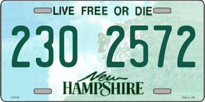 NH license plate 2302572