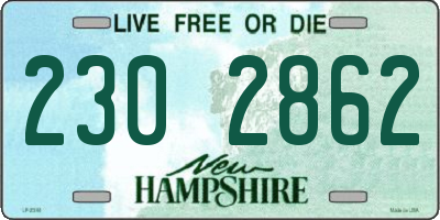 NH license plate 2302862
