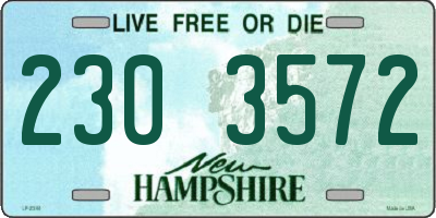 NH license plate 2303572