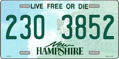 NH license plate 2303852