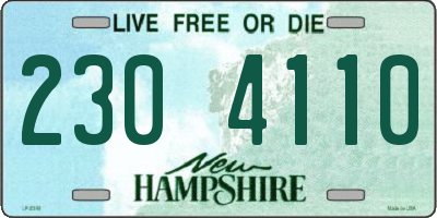 NH license plate 2304110
