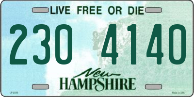NH license plate 2304140