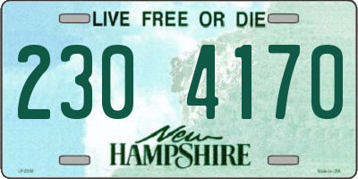 NH license plate 2304170