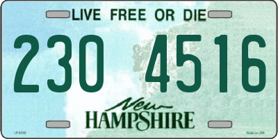 NH license plate 2304516