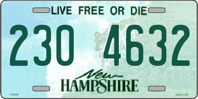 NH license plate 2304632