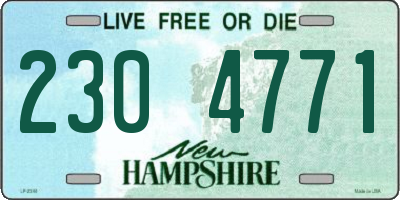NH license plate 2304771
