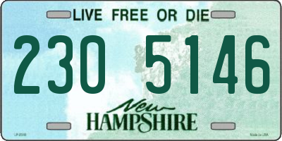 NH license plate 2305146
