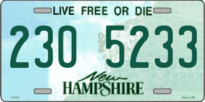 NH license plate 2305233