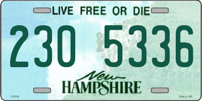 NH license plate 2305336