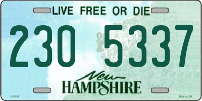 NH license plate 2305337