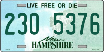 NH license plate 2305376