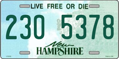 NH license plate 2305378