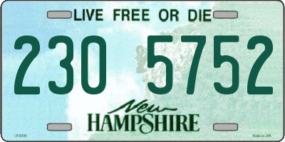NH license plate 2305752