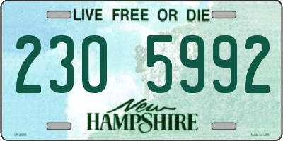 NH license plate 2305992