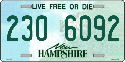 NH license plate 2306092