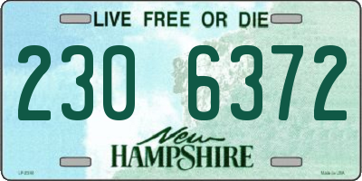 NH license plate 2306372