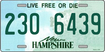NH license plate 2306439