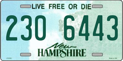 NH license plate 2306443