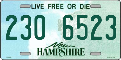 NH license plate 2306523