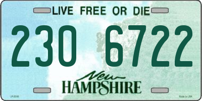 NH license plate 2306722