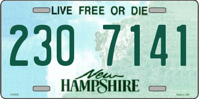 NH license plate 2307141