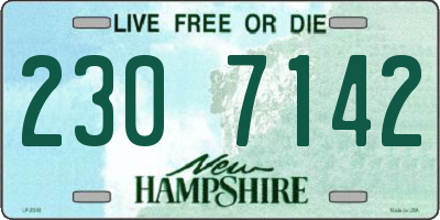 NH license plate 2307142