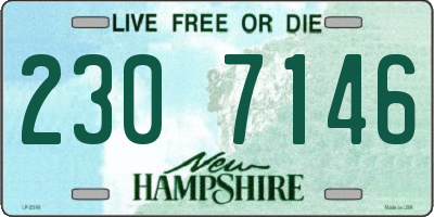 NH license plate 2307146