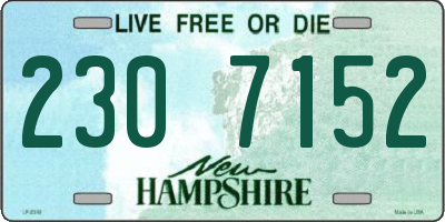 NH license plate 2307152