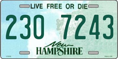 NH license plate 2307243