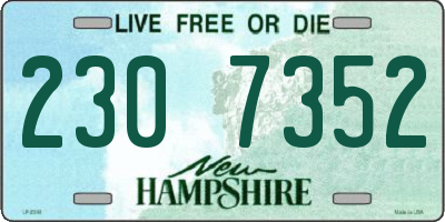 NH license plate 2307352