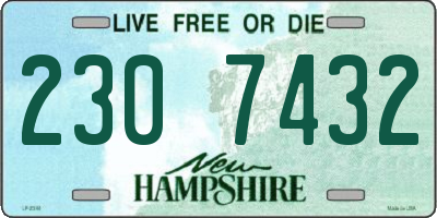 NH license plate 2307432