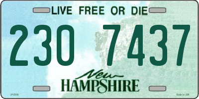 NH license plate 2307437