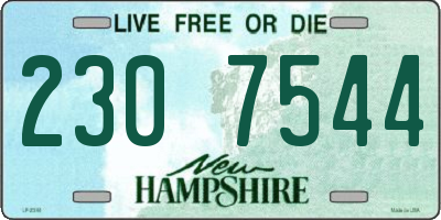 NH license plate 2307544