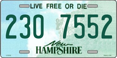NH license plate 2307552