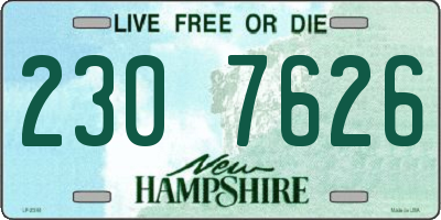 NH license plate 2307626