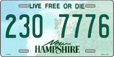 NH license plate 2307776