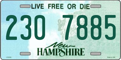 NH license plate 2307885
