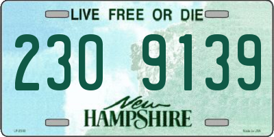 NH license plate 2309139