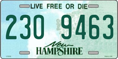 NH license plate 2309463