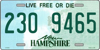 NH license plate 2309465
