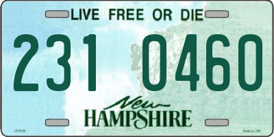 NH license plate 2310460