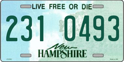 NH license plate 2310493