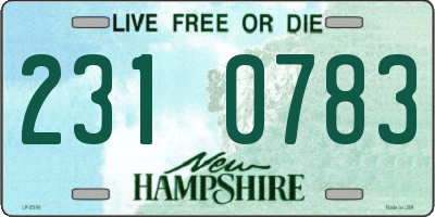 NH license plate 2310783