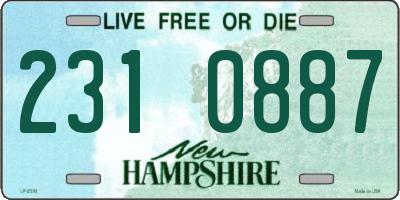 NH license plate 2310887