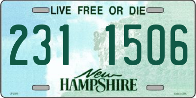 NH license plate 2311506