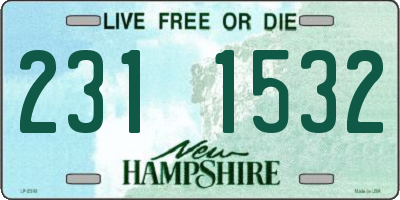 NH license plate 2311532