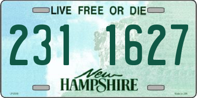 NH license plate 2311627